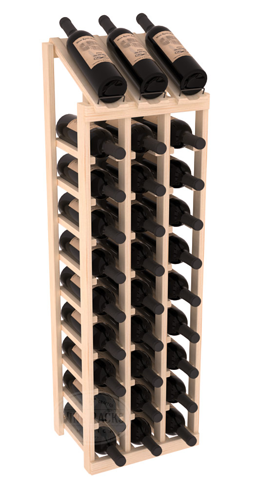 картинка Стеллаж с топ-дисплеем - 3 стойки, 30 бутылок (38смх115смх30см) от магазина Полка Вин+