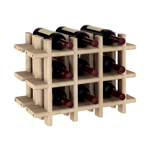 картинка Стеллаж самосборный Аликанте 9 бутылок (32,5x43x25) от магазина Полка Вин+
