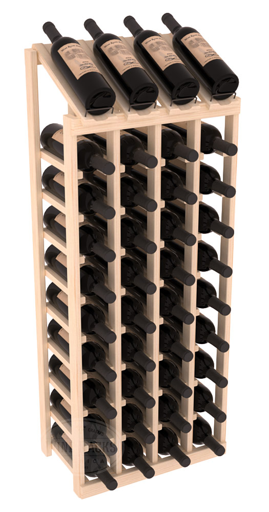 картинка Стеллаж с топ-дисплеем - 4 стойки, 40 бутылок (50смх140смх30см) от магазина Полка Вин+