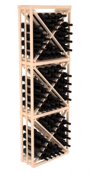 картинка Стеллаж Высокий Куб на 120 бутылок (65х195х30) от магазина Полка Вин+