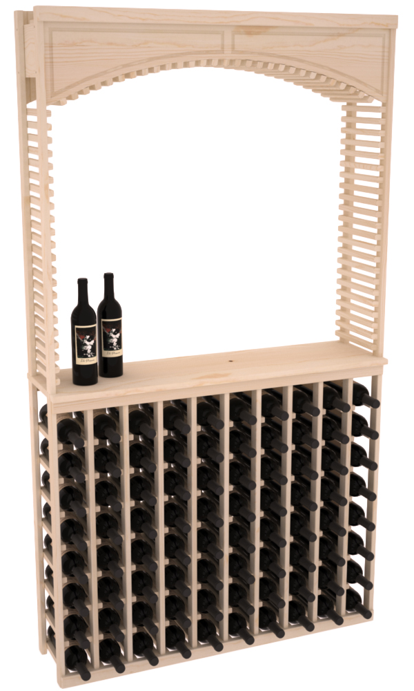 картинка Стеллаж с аркой и полками  КОМБО 5, 80  бутылок (122х195х32) от магазина Полка Вин+