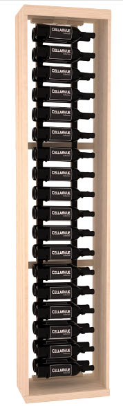 картинка Стеллаж комбинированный Комбо 7 с металлической стойкой на 36 бутылок (45смх195смх30см) от магазина Полка Вин+