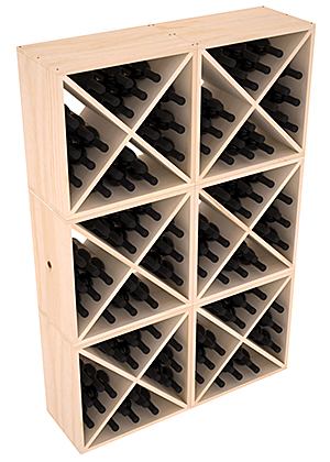 картинка Полка-Куб для хранения 144 бутылок (100смх150смх30см) от магазина Полка Вин+