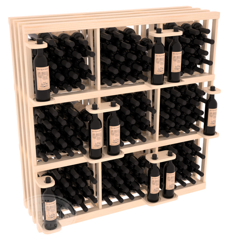 картинка Стеллаж 117 бутылок горизонтальное хранение (115х33х115)  от магазина Полка Вин+