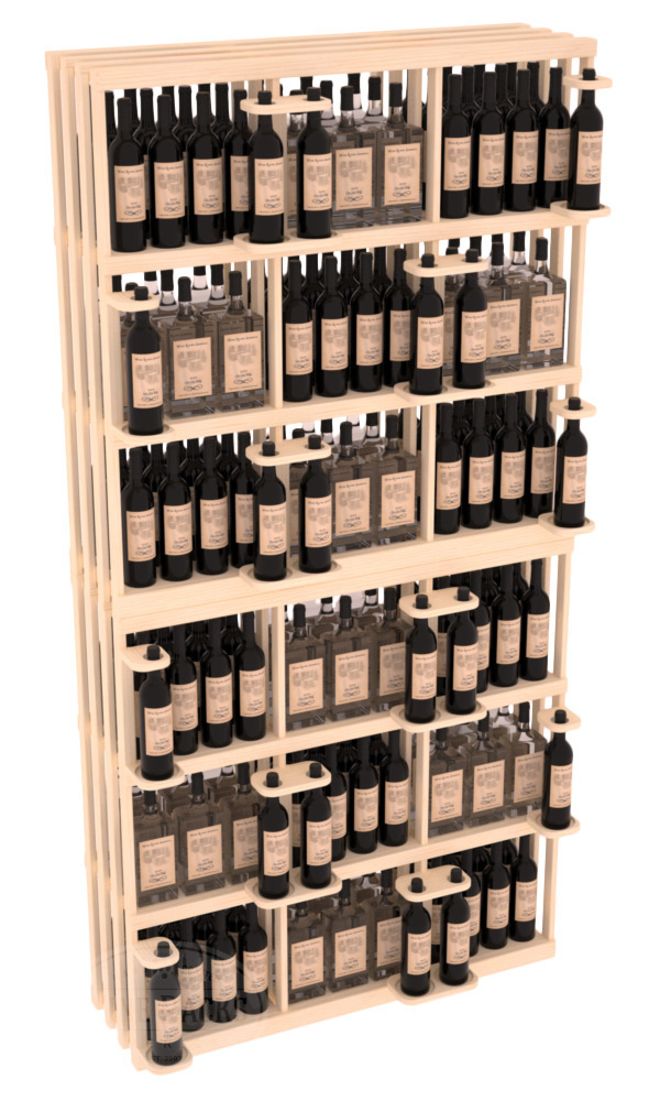 картинка Стеллаж 234 бутылки вертикальное хранение (230х30х115)  от магазина Полка Вин+