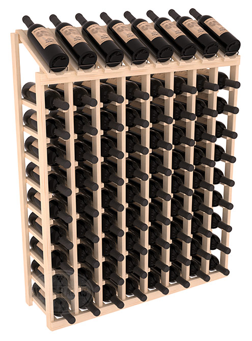 картинка Стеллаж с топ-дисплеем - 08 стоек, 80 бутылок (98смх115смх30см) от магазина Полка Вин+