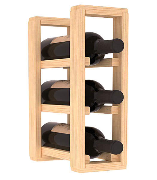 картинка Настольный стеллаж для вина  - 1 стойка,3 бутылки (14смх38смх30см) от магазина Полка Вин+