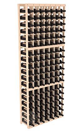 картинка Стеллаж для вина - 7 стоек, на 126 бутылок (86смх195смх30см) от магазина Полка Вин+