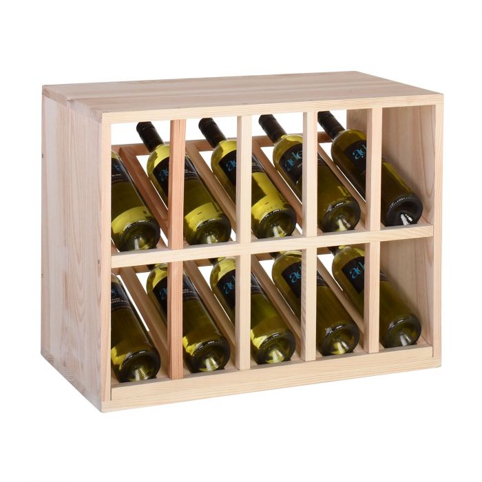 картинка Стеллаж для бутылок вина (45 х 60 х 30), 10 дисплеев от магазина Полка Вин+